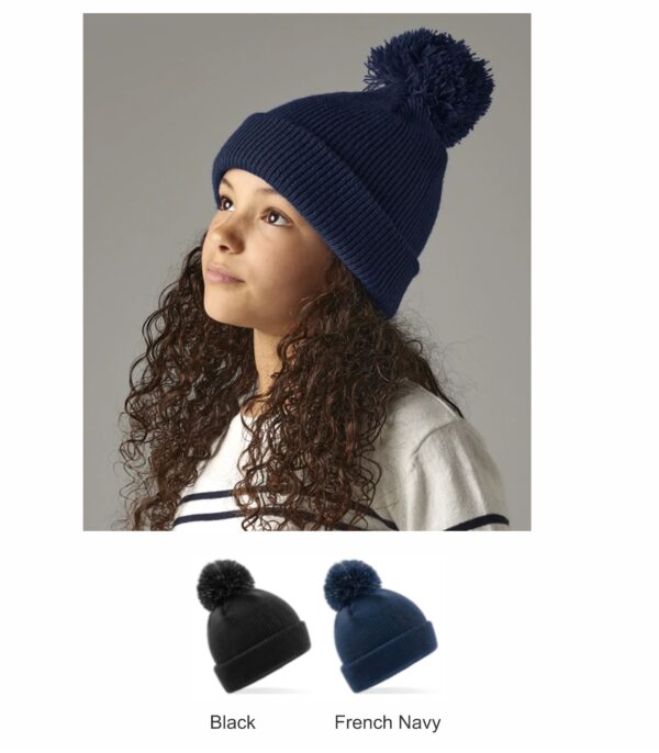 BB406B Beechfield Kids Reflective Bobble Beanie