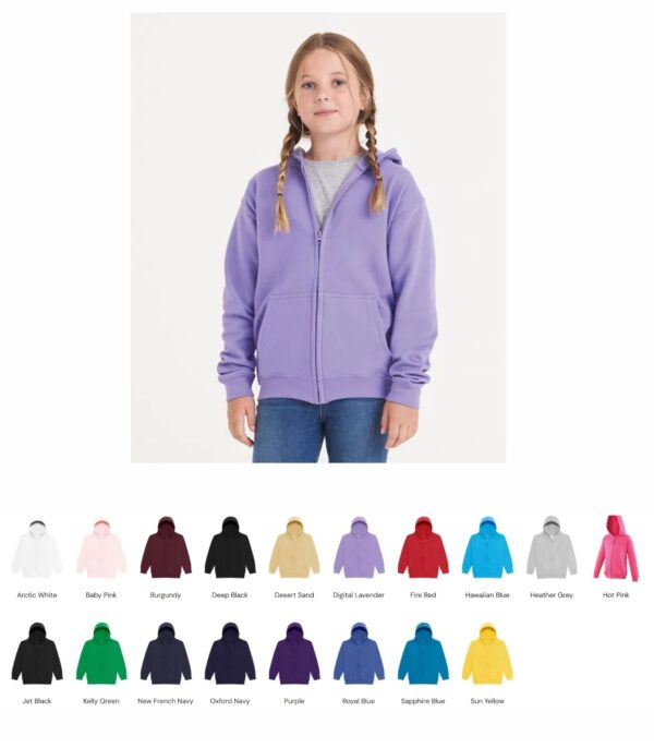 AWD JH050B Full Zip Kid's Zoodie