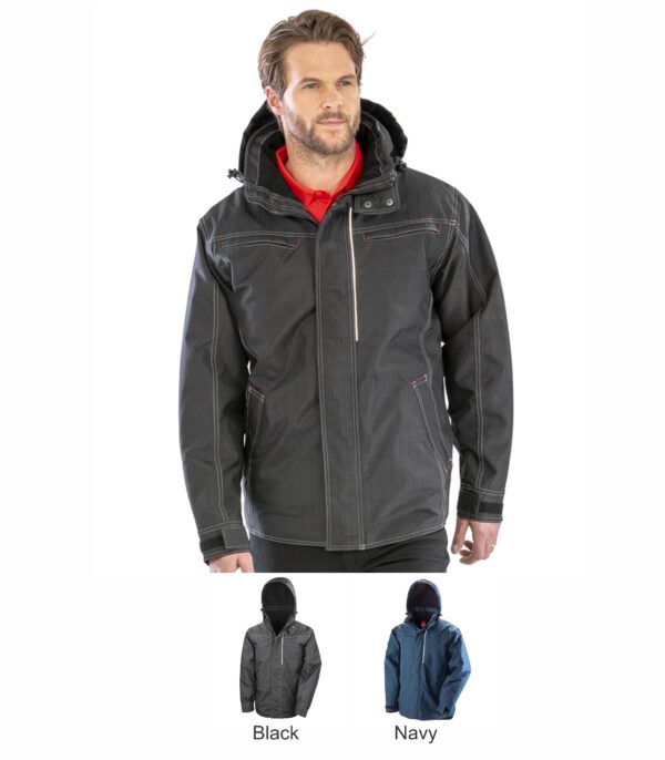 Result RS326 Denim Texture Rugged Jacket