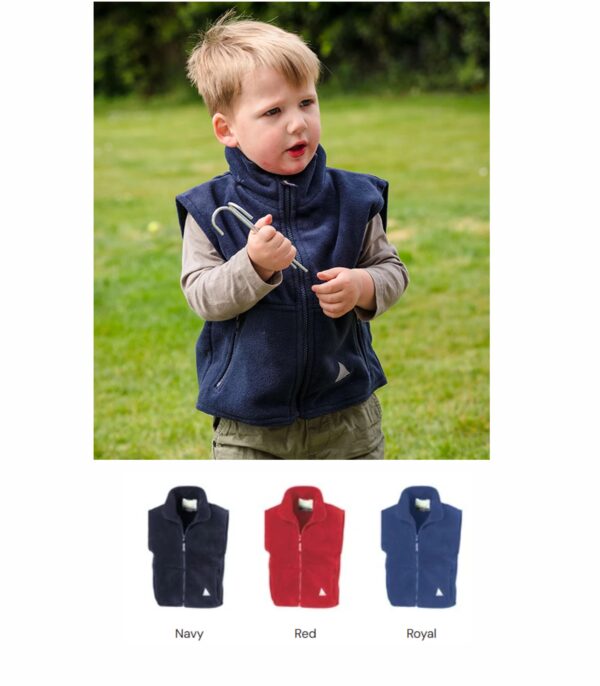 Result RS37B Kids/youths Polartherm Fleece Bodywarmer