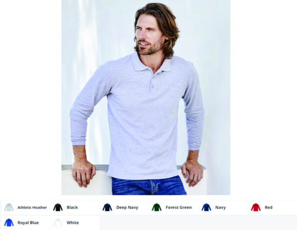 Fruit of the Loom SS24 Premium long sleeve polo