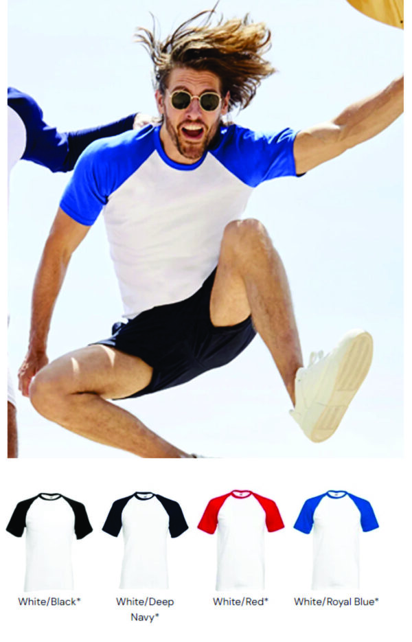 Fruit of the Loom SS31 short sleeve Baseball tee