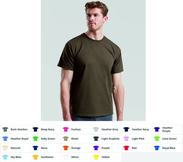 Fruit of the Loom SS6 Value Weight Tee