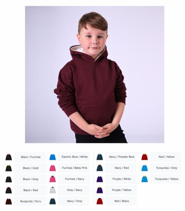 CottonRidge W73K Eclipse Kids Contrast Hoodie