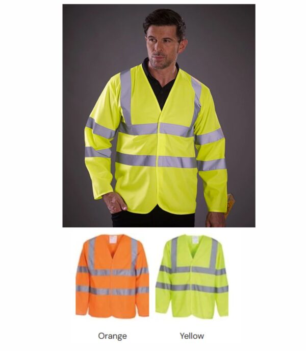 Yoko YK105 Hi Vis Long Sleeve Vest