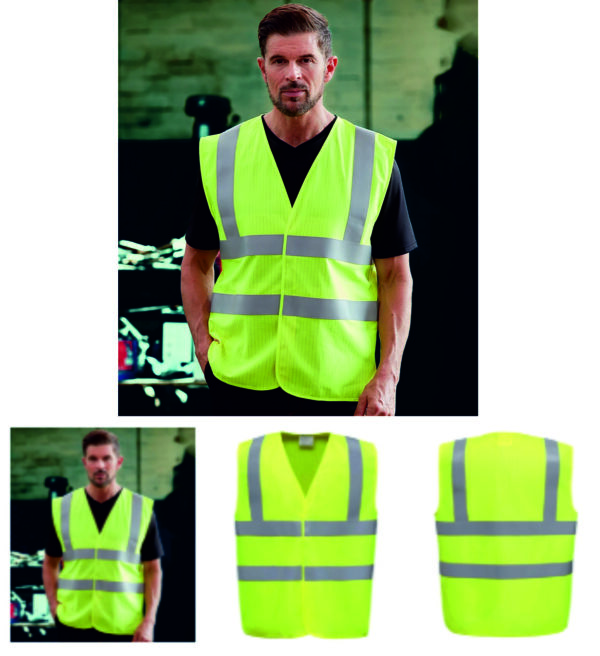 YK110 Yoko Hi-Vis Anti-Static Flame Retardant Waistcoat