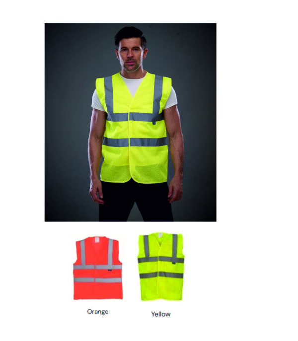 Yoko YK104 Top Cool Open Mesh Waistcoat