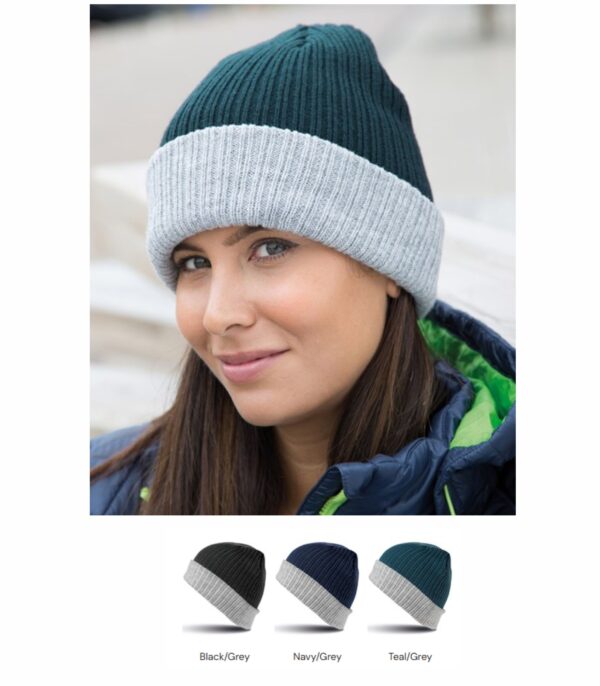 Result RC378 Double Layered Knitted Hat