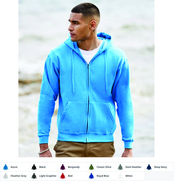 Fruit of the Loom SS16 Classic Full Zip Hoodie
