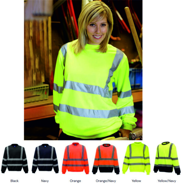 Yoko YK030 Hi Vis Sweatshirt