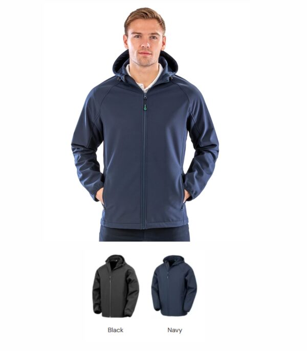 RS911M Result Recycled 3 Layer Hooded Soft Shell Jacket