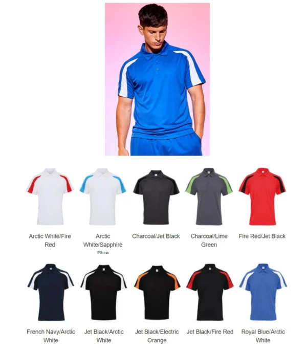 AWD JC043 Cool Contrast Polo Shirt