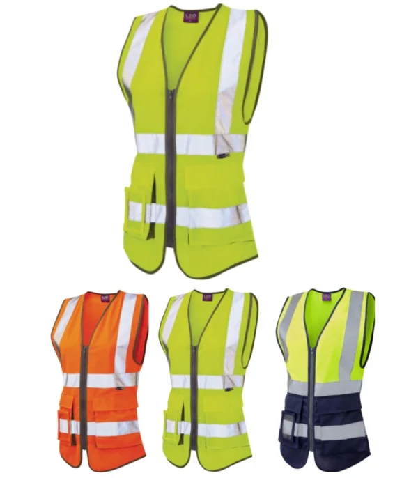 Leo Lynmouth ISO 20471 Class 1 Women's Superior Waistcoat Yellow
