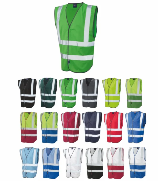 Leo Pilton Coloured Reflective Waistcoat (Non ISO 20471)