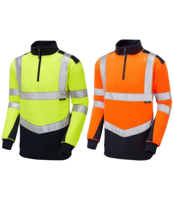 Leo Tapeley ISO 20471 1/4 zip sweatshirt