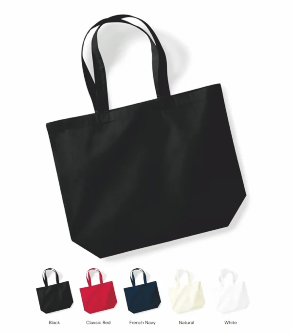 W265 Westford Mill Organic Premium Cotton Maxi Tote Bag